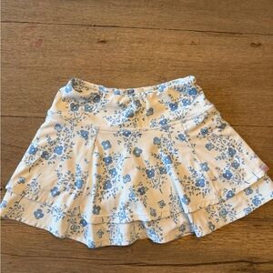 SweetHoney Blue Floral Skater Skirt